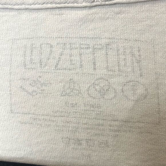 Led Zeppelin United States of America 1977 tour distressed crop tee shirt - Picture 15 of 15